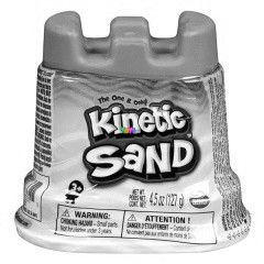 Kinetikus homok - Csillogó homok tégelyben, fehér, 127 gramm