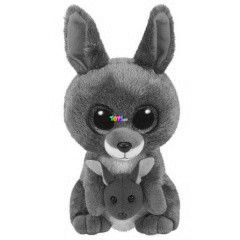 Kipper kenguru plssfigura, 15 cm, barna