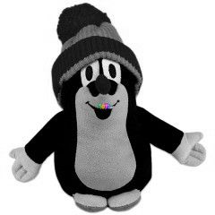 Kisvakond plssfigura piros sapkban, 25 cm