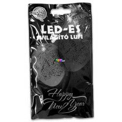 Konfetti mints LED-es lufi - 5 darabos