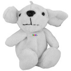 Kulcstarts fehr kutya plssfigura, 10 cm