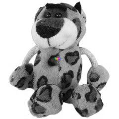 Kulcstarts foltos leoprd plssfigura, 10 cm