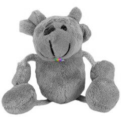 Kulcstarts szrke egr plssfigura, 10 cm