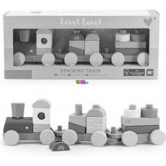 Label-Label - Fa jtkvonat ptelemekkel, rzsaszn