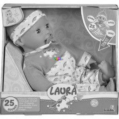 Laura beszl, kacag baba, 38 cm