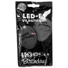 LED-es lufi - Happy Birthday, 5 db