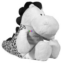 Lila ht l srkny plssfigura, 35 cm