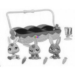 Littlest Pet Shop - Bbi kiskedvencek hrmasban - Nyuszik