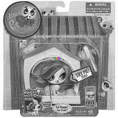 Littlest PetShop - Picurka lila kutyus, kutyallal