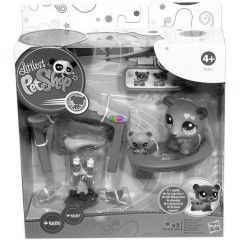 Littlest PetShop - Picurka stl maci a kicsinyvel s kiegsztkkel