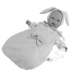 Llorens - Joelle síró baba pólyában, nyuszis sapkában, 38 cm