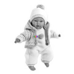 LLorens - Sr lny baba kttt ruhban, sapkval, 30 cm