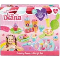 Love Diana - Csillámgyurma kreatív készlet - Cukrászda