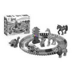 Luna Blocks - Flexi llatkert szett, 86 darabos, LED-es