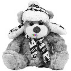 Maci plssfigura sapkban, sllal, 20 cm
