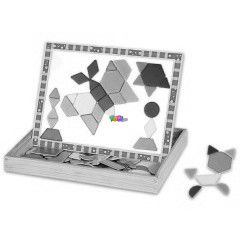 Mgneses puzzle kirak - Formk, 78 darabos
