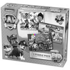 3D puzzle - Mancs rjrat 3 kppel, 24 db