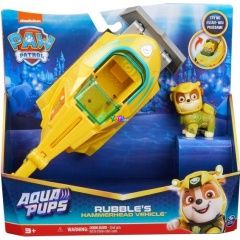 Mancs őrjárat - Aqua Pups átalakítható jármű Rubble figurával