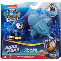 Mancs őrjárat - Aqua Pups hősök játékszett - Chase és cápa