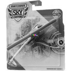 Matchbox Sky Busters - Robinson R44 Raven II helikopter, piros-fekete