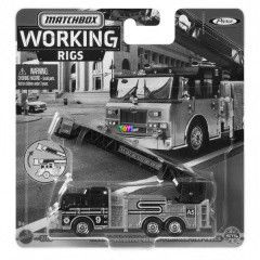 Matchbox - Working Rigs - Pierce Velocity Aerial Platform Fire Truck