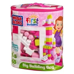 Mega Bloks - 60 db lányos építőkocka, táskában