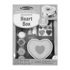 Melissa and Doug - Fa doboz kszts, szv alak