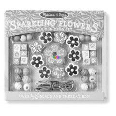 Melissa and Doug - Fa gyngy szett - Ragyog virgok