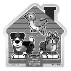 Melissa and Doug - Fa kszsgfejleszt jtk - llatos puzzle fogantyval