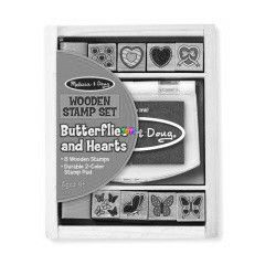 Melissa and Doug - Fa nyomda kszlet, pillangk s szvek