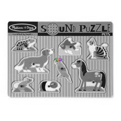 Melissa and Doug - Hangos puzzle, hzillatok