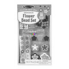 Melissa and Doug - Kicsi fa gyngy szett, virgok