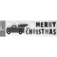 Merry Christmas feliratos auts ablakzsel