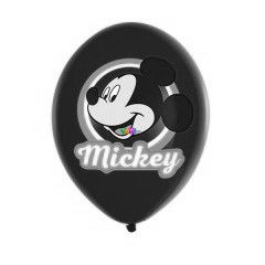 Mickey egér - Léggömb, 6 darabos, piros-sárga
