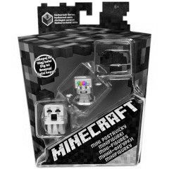 Minecraft - Alvilgk mini figura szett - 3 db, lila, kk, fehr