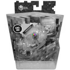 Minecraft - Grass Series 3 darabos mini figura szett, szrke, zld, rzsaszn