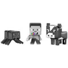 Minecraft minifigurk - Steve, Cow, Spider