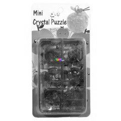 Mini 3D kristly puzzle - Piros alma