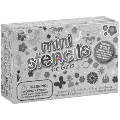 Mini stencilek dobozban - pink