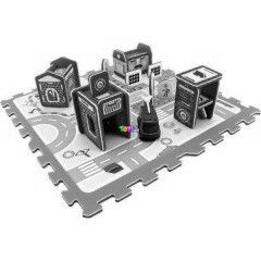 Mini tzoltlloms szivacs puzzle sznyeg