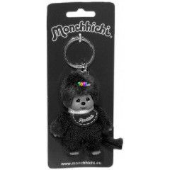 Monchhichi - Fi kulcstart, piros elkvel - 10 cm