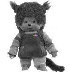 Monchhichi - Lny, 20 cm, szivrvny ruhban
