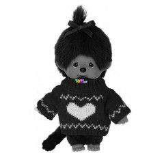 Monchhichi - Lny baba piros pulverben