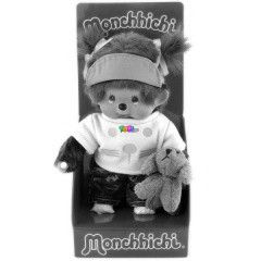 Monchhichi - Lny, sportos ruhban, kutyval - 20 cm
