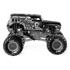 Monster Jam - Grave Digger kisaut, fekete-narancssrga, 1:24