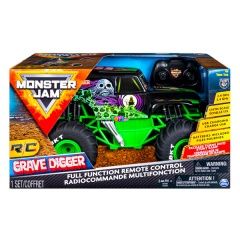 Monster Jam RC - Grave Digger távirányítós autó, 1:15