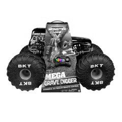 Monster Jam RC - Mega Grave Digger távirányítós autó, 70 cm