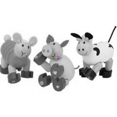 Mozgathat farmllat figura, fa
