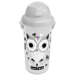 Manyag kulacs - Lollipop, baglyos, 500 ml, kk