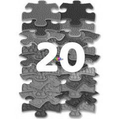 Muffik - Szenzoros ortopdiai mini puzzle sznyeg szett, 20 db-os